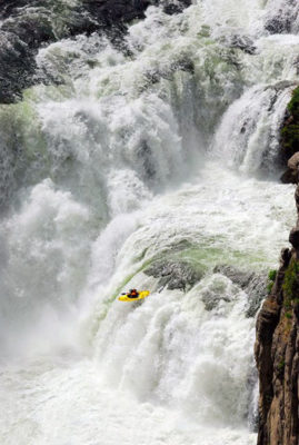 kayak-waterfall